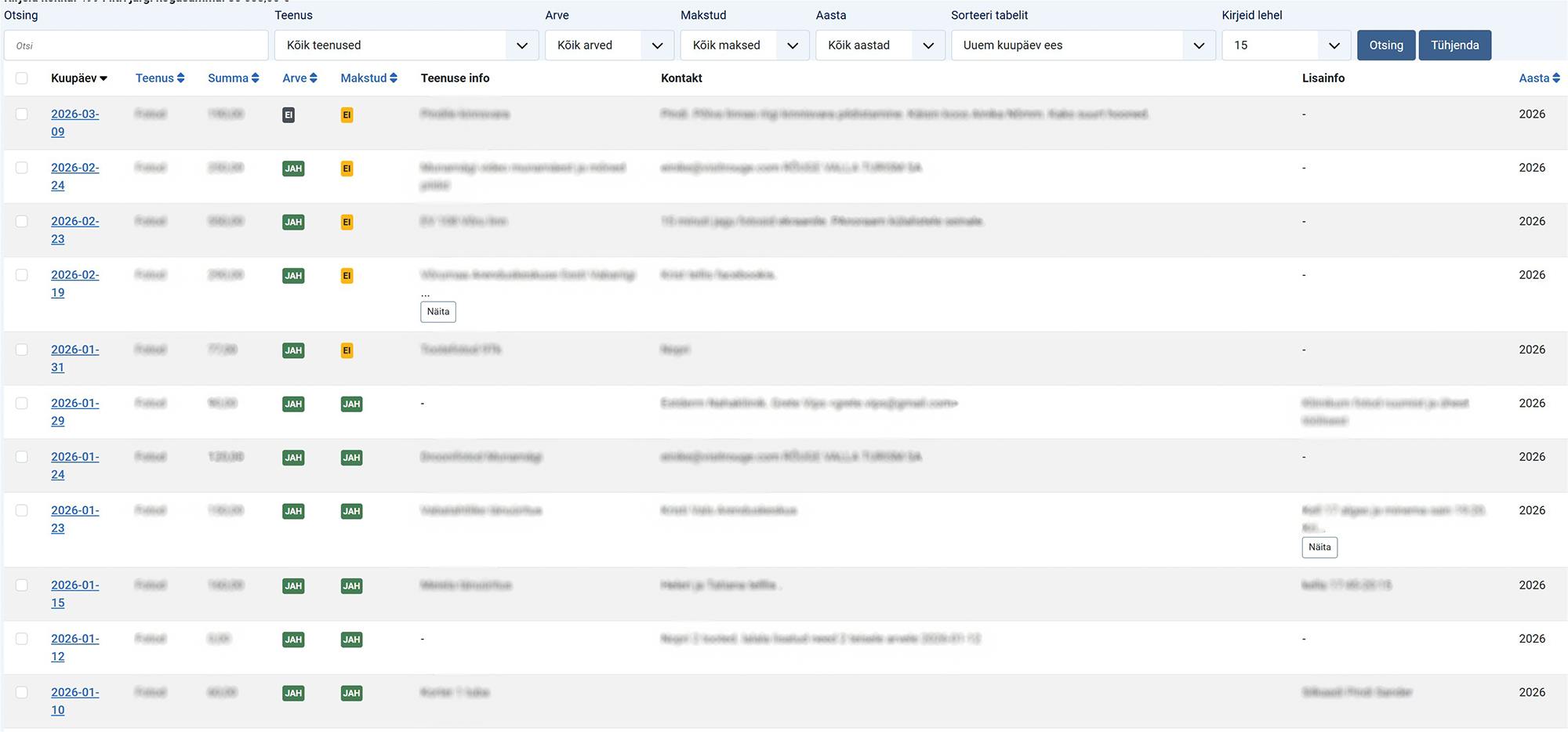 Nutikas erilahendus ettevõtte andmete haldamiseks ja maksete jälgimiseks